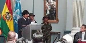 Evo Morales asegura que cultivo de cosa no incide en la economía de Bolivia.