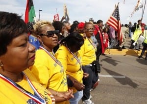 Los negros americanos recorreran 1,300 kilómetros desde Alabama hasta Washington para exigir justicia.