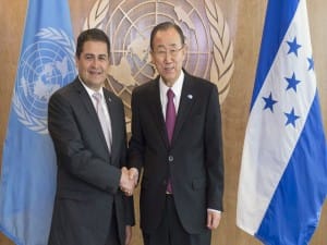El presidente Hernández urgió a la ONU a buscar el dialogo 