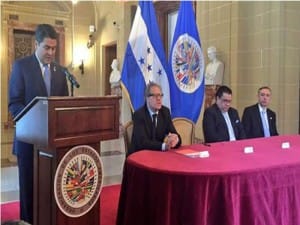 El presidente hondureño ha manifestado este día que la MACCIH se firmara hasta el mes e febrero 
