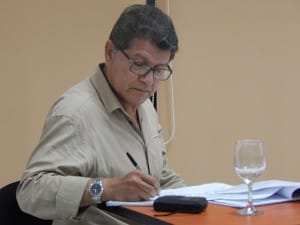 El periodista Gustavo Palencia