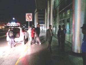 Llegada de Gustavo Castro al aeropuerto Toncontín la madrugada de este viernes