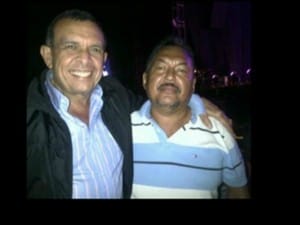 El expresidente, Porfirio Lobo junto a "Chepe" Luna