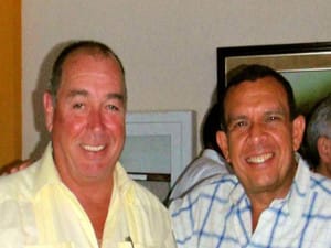 Randy Jorgensen junto al expresidente Porfirio Lobo con quien promovía negocios