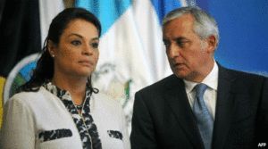 Otto Pérez Molina y Roxana Baletti, ambos presos por actos de corrupción