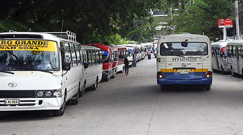 Protesta de buses rapiditos
