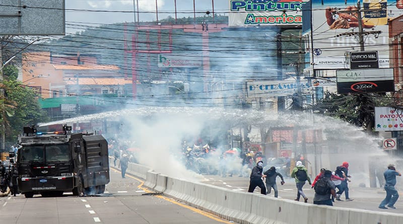 Honduras represión similar a la de 2017