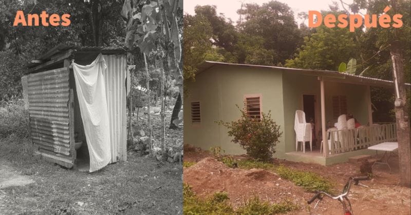 comunidad unida reconstruye casa de anciana