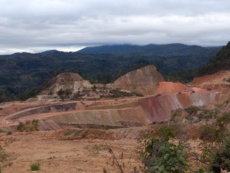 impacto ambiental de minera en Azacualpa Copán