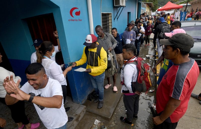 situación precaria que viven migrantes de paso por Honduras